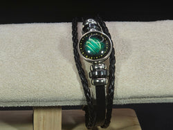 Zodiac Signs Spirit Bracelet - Zodiac Bracelet for Women - 12 Constellation Bracelets Multilayer Black Leather Wrap Bracelet