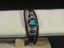 Zodiac Signs Spirit Bracelet - Zodiac Bracelet for Women - 12 Constellation Bracelets Multilayer Black Leather Wrap Bracelet