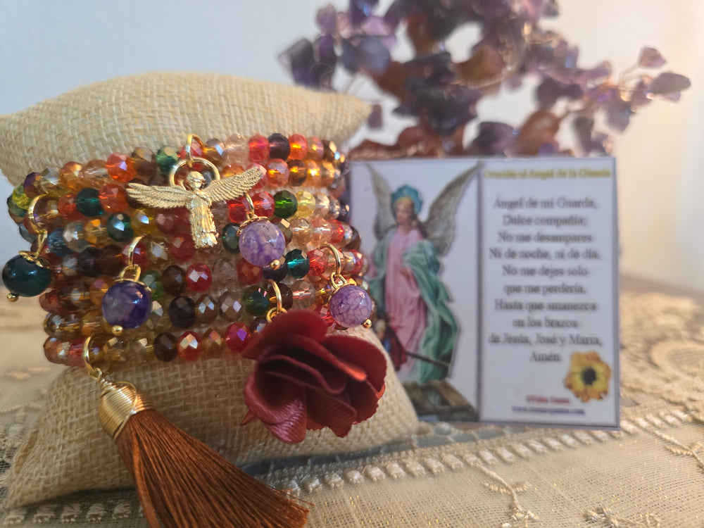 Pulsera con Oracion Artesanal Mexicana